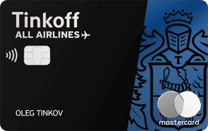 Дебетовая карта Tinkoff ALL Airlines Black Edition заказать онлайн